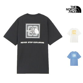 セール SALE ノースフェイス THE NORTH FACE ショートスリーブ バンダナ スクエア ロゴ ティー S/S BANDANA SQUARE LOGO TEE Tシャツ トップス NT32446 メンズ