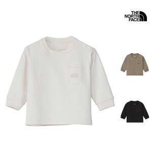 【P5倍 10月28日 20:00〜】 25-26 秋冬 新作 ザ・ノース・フェイス THE NORTH FACE ベビー ロングスリーブ ポケット ロゴ ティー BABY L/S POCKET LOGO TEE Tシャツ トップス NTB82526 ベビー