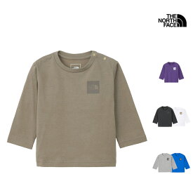25-26 秋冬 新作 ザ・ノース・フェイス THE NORTH FACE ベビー ロングスリーブ スモール スクエア ロゴ ティー BABY L/S SMALL SQUARE LOGO TEE Tシャツ トップス NTB32357 ベビー