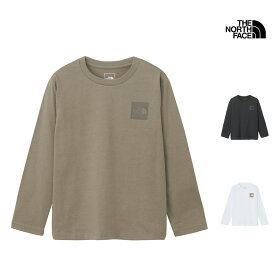 25-26 秋冬 新作 ザ・ノース・フェイス THE NORTH FACE キッズ ロングスリーブ スモール スクエア ロゴ ティー KIDS L/S SMALL SQUARE LOGO TEE Tシャツ トップス NTJ32357 キッズ
