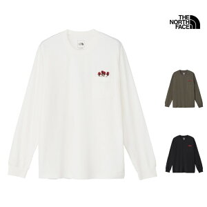 【P5倍 10月28日 20:00〜】 25-26 秋冬 新作 ザ・ノース・フェイス THE NORTH FACE ロングスリーブ フラッシュドライ フラワー ロゴ ティー L/S FD FLOWER LOGO TEE Tシャツ トップス NT82535 メンズ