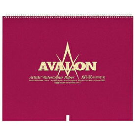 ホルベイン アヴァロン水彩紙スプリング 中紙300g(中厚口)・中目・12枚とじ AVS-F6 (41.0×31.8)