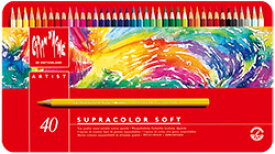 カランダッシュ水彩色鉛筆　スプラカラーソフト　40色セット