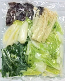 【KIMONO VEGETABLE】冷凍野菜ミックス（お鍋用）　国産（徳島、岡山産など）　200g（二人前）　10袋入り　冷凍野菜