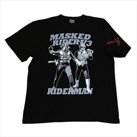 仮面ライダーV3「V3&ライダーマン」Tシャツ(ブラック)
