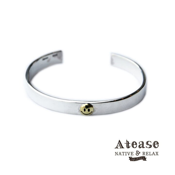 楽天市場】Atease アティース SMAILE SILVER ＆BRASS BRACELET S AB 