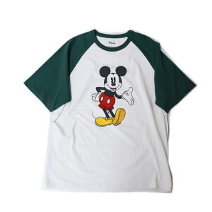Disney × coach ~bL[}EX / TVcEVOl`[ Odl TEE@Green Ivory White COACH