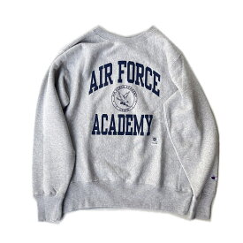 champion リバースウィーブ クルーネックスウェットシャツ 25FW Reverse Weave 11.5oz Terry Fleece チャンピオン(C3-C026) Silver Grey (シルバーグレー）×Navy (ネイビー） /Black (ブラック）スウェット　トレーナー USAFA 　C3-C026