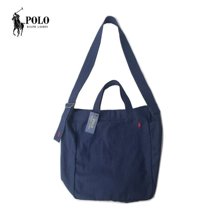 楽天市場】Polo Ralph Lauren コットン ショルダートートバッグ 