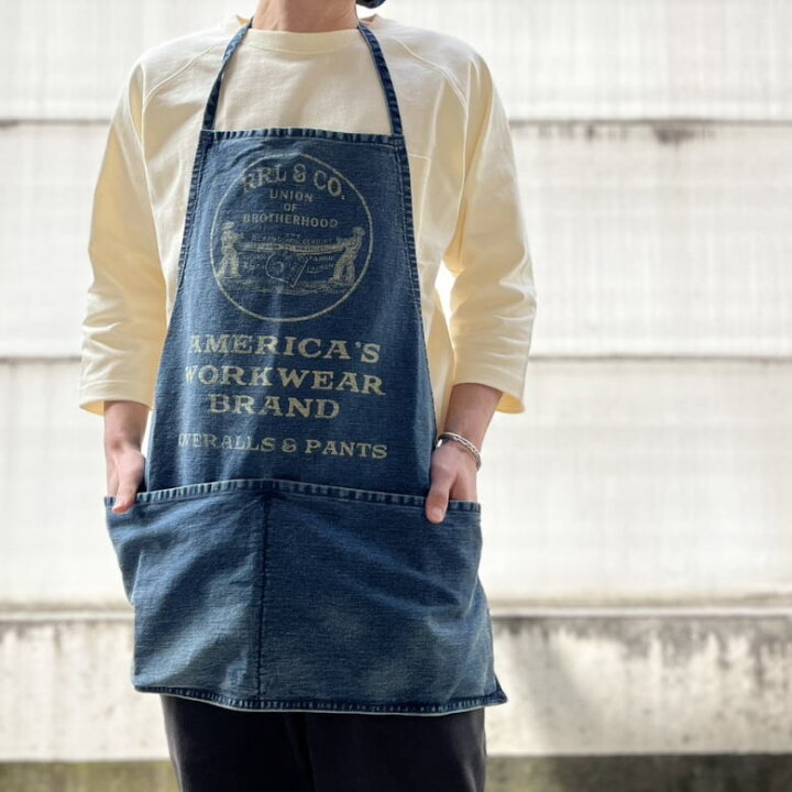 楽天市場】DENIM HALF APRON ヴィンテージ風デザイン ハーフエプロン  