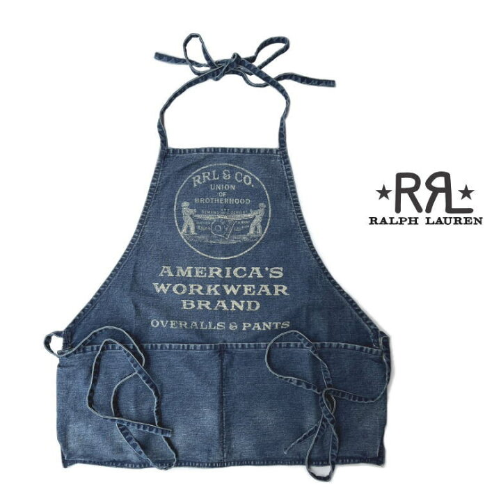楽天市場】DENIM HALF APRON ヴィンテージ風デザイン ハーフエプロン 