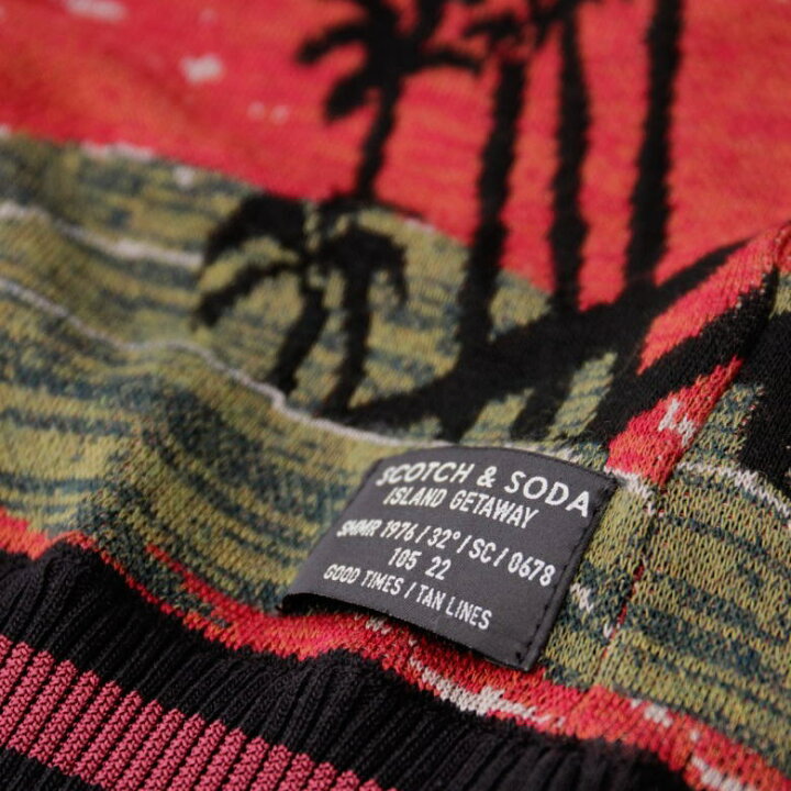 楽天市場】Scotch＆Soda スコッチ＆ソーダ アロハ柄 半袖 ニットシャツ 