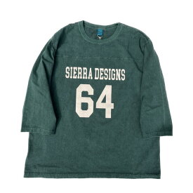 Good On × SIERRA DESIGNS グッドオン×シエラデザイン コラボTシャツ 80’s FOOTBALL TEE Navy/Orange made in Japan 1523 【Green×Ivory】【Navy×Orange】【Natural×Aquamarine】