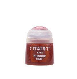 【コーン・レッド：ベース】新品 CITADE COLOUR プラモデル 塗装 塗料 水性 ミニチュア 工作 モデリング ボードゲーム シタデル カラー KHORNE RED BASE