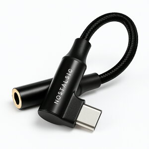 USB C  3.5mm CzWbNϊ I[fBIA_v^ DAC 24bit/96KHzΉ TRRS/4 iC҂ ʒ/ʘb/y iPhone/iPad Pro/Android/ȂǂTypeC @Ή yNOSTALSIC(mX^WbN)z