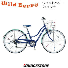 ブリヂストン｜BRIDGESTONE 24型 子供用自転車 ワイルドベリー スターネイビー/シングルシフト WB401