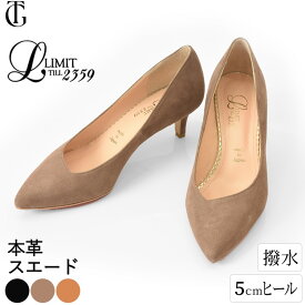 日本製 本革 スエード パンプス Vカット ポインテッドトゥ パンプス 5cm ヒール 歩きやすい レザー パンプス 雨 黒 痛くない ヒール パンプス 撥水 ミドルヒール お呼ばれ 結婚式 50代 ブラック ベージュ キャメル 21.5cm 小さいサイズ 靴 美脚 晴雨兼用 パンプス