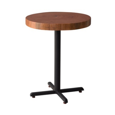 円形天板のテーブル マホガニー材 買収 商品 優しいブラウンカラー 可愛い円形テーブル ちょっと懐かしいテイスト カフェテイスト カウンターテーブル