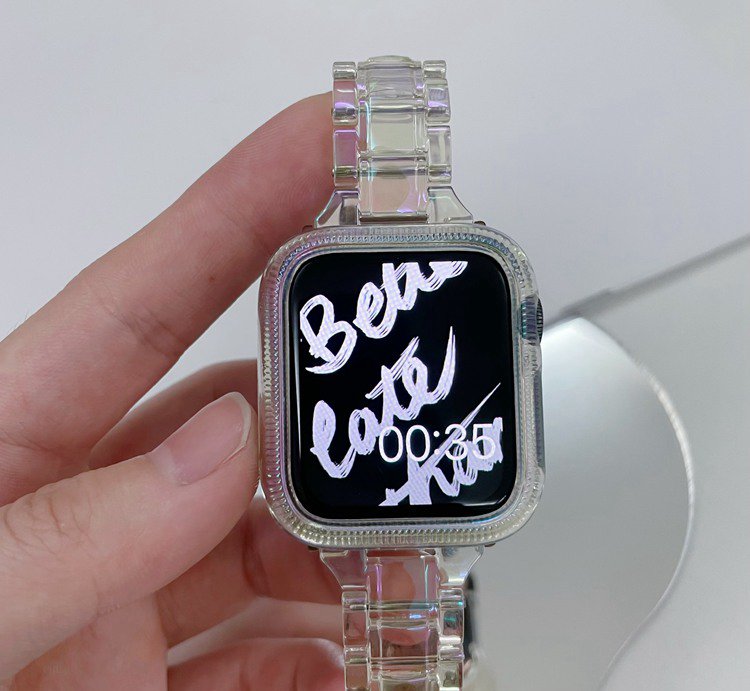 【楽天市場】apple watch 保護ケース オーロラ フレーム保護 樹脂製