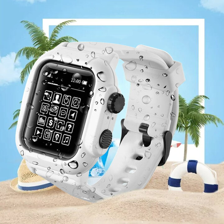 楽天市場】apple watch バンド 防水 ケース 一体型 apple watch バンド 