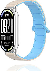 For Xiaomi Smart Band 10 / 9 / 8 �����x���g �o���h �R���p�`�u�� �V���I�~ �X�}�[�g�o���h 10 / 9 / 8 �ւ��x���g �V���R���� �}�O�l�b�g �N���X�v �ʋC�� �_�炩�� ���߉\ ��t�ȒP �j�����p