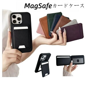 MagSafe J[hP[X 5J[h px߉\X^ht iPhonep}OZ[t J[hP[X X iPhone 16/15/14/13/12V[Yp MiniΉ xW^U[ ub