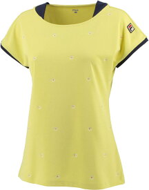 FILA フィラ レディース テニス ウェア テニスウェア 23S/S ゲームシャツ 小花柄 半袖 UV 吸水速乾 VL2588