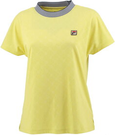 FILA フィラ レディース テニス ウェア テニスウェア 23S/S ゲームシャツ 小花 エンボス 半袖 UV 吸水速乾 VL2603