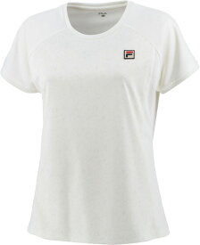 FILA フィラ レディース テニス ウェア ゲームシャツ 23S/S 半袖 花柄 吸水超速乾 UV VL2638