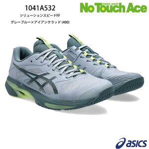 ASICS �A�V�b�N�X�uSOLUTION SPEED FF 4 �\�����[�V�����X�s�[�hFF�v(1041A532) �O���[�u���[×�A�C�A���N���b�h (400) �����Y �d���e�j�X�V���[�Y �I���j�N���C�R�[�g�p 26SS