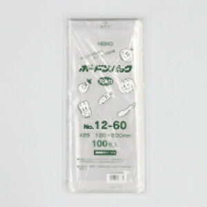 長もの野菜ボードンパック 厚さ0.025mm No.12-60 2穴 12cm×60cm 1000枚入り( ながものやさいボードンパック )