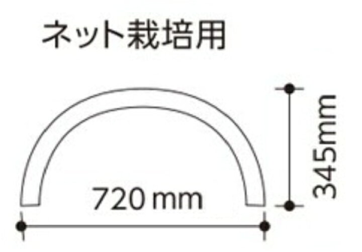 楽天市場】アーチパイプジョイント（ネット栽培用） 径20mm×幅80cmx高 