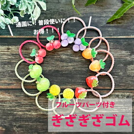 フルーツ ヘアゴム キッズ (12本セット) プラスチック パーツ 小さい ゴム セット ミニ ゴム ギザギザゴム 大容量 詰め合わせ 福袋 kids ヘアアクセサリー ぎざ 子 子供 幼稚園 小学生 赤ちゃん 女の子 玉ねぎヘアー 髪飾り プレゼント プチプライス 【お1人様2セット迄】