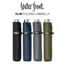 ウォーターフロント Waterfront 折りたたみ傘 軽量 レディース メンズ ペン細 ダークカラー