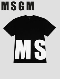 【MSGM / エムエスジーエム】 MSGM BIG LOGO Tシャツ - BLACK