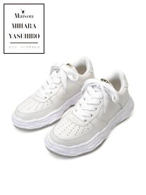 【Maison MIHARA YASUHIRO / メゾン ミハラヤスヒロ】 オリジナルソールスニーカー "WAYNE" OG Sole Leather Low-top Sneaker A07FW702 - WHITE