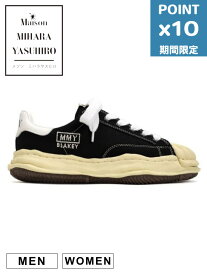 期間限定P10倍【Maison MIHARA YASUHIRO / メゾン ミハラヤスヒロ】 オリジナルソールスニーカー "BLAKEY / ブレイキー" VL OG Sole Canvas Low-top Sneake - BLACK - A09FW732