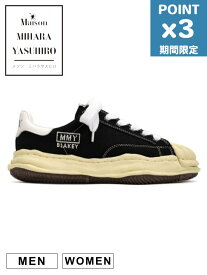 期間限定P3倍【Maison MIHARA YASUHIRO / メゾン ミハラヤスヒロ】 オリジナルソールスニーカー "BLAKEY / ブレイキー" VL OG Sole Canvas Low-top Sneake - BLACK - A09FW732