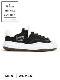 【Maison MIHARA YASUHIRO / メゾン ミハラヤスヒロ】 オリジナルソールスニーカー "BLAKEY / ブレイキー" BLACK - OG Sole Canvas Low-top Sneaker - A08FW735