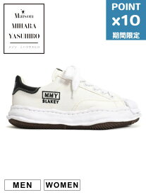 期間限定P10倍【Maison MIHARA YASUHIRO / メゾン ミハラヤスヒロ】 オリジナルソールスニーカー "BLAKEY / ブレイキー "- WHITE - OG Sole Canvas Low-top Sneaker - A08FW735