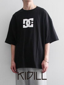 【KIDILL / キディル】 SHORT SLEEVE WIDE TEE COLLAB WITH DC SHOES CHAOS - BLACK
