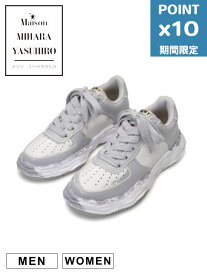 期間限定P10倍【Maison MIHARA YASUHIRO / メゾン ミハラヤスヒロ】 オリジナルソール スニーカー - "WAYNE" OG Sole Painted Leather Low-top Sneaker GREY