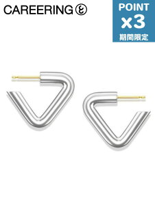 ���Ԍ���P3�{�yCAREERING / �L�����A�����O�z �y�����p�zTRIANGLE 501 WHITE �g���C�A���O�� �s�A�X �V���o�[925 /18K�|�X�g