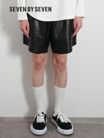 【SEVEN BY SEVEN / セブンバイセブン】 シープ レザーショート パンツ - LEATHER SHORT PANTS - Sheep leather