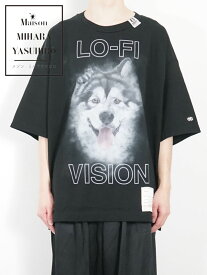 【Maison MIHARA YASUHIRO / メゾン ミハラヤスヒロ】 ドッグプリントTシャツ - Dog Printed T-shirt - BLACK