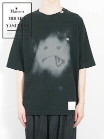 【Maison MIHARA YASUHIRO / メゾン ミハラヤスヒロ】 スマイリーフェイスプリントTシャツ - Smily Face Printed T-shirt - BLACK