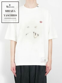 【Maison MIHARA YASUHIRO / メゾン ミハラヤスヒロ】 スマイリーフェイスプリントTシャツ - Smily Face Printed T-shirt - WHITE