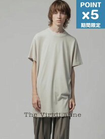 期間限定P5倍【The Viridi-anne / ザ ヴィリディアン】 レイヤードデザイン半袖ティーシャツ - cotton jersey s/s t-shirt - L.GREY