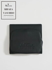 【Maison MIHARA YASUHIRO / メゾン ミハラヤスヒロ】 フォルデッドウォレット&コインケース - Folded Wallet & Coin Case - BLACK