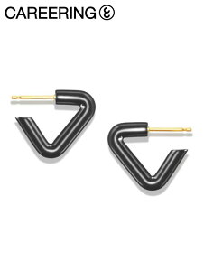 �yCAREERING / �L�����A�����O�z �y�����p�zTRIANGLE 501 BLACK �g���C�A���O�� �s�A�X �V���o�[925 /18K�|�X�g